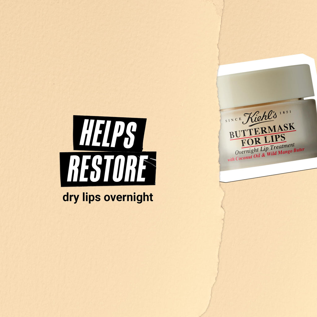 Buy now Kiehl's Buttermask For Lips, Hydrating Overnight Lip Mask, Nourishes & Restores Dry Lips, Intense Hydration, with Coconut Oil & Wild Mango Butter, Paraben-free, Fragrance-free - 0.35 fl oz at indiglob india