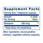 Life Extension Melatonin, 500 mcg, Low Dose, 200 Capsules