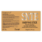 Slick Back Hair Brush & Hair Wax Stick Set - Frizz Control & Flyaway Smoothing - Sleek Ponytails, Buns, Edges - Styling Cream/Gel/Balm/Pomade Stick for Women - Styling Accessories for Girls & Kids
