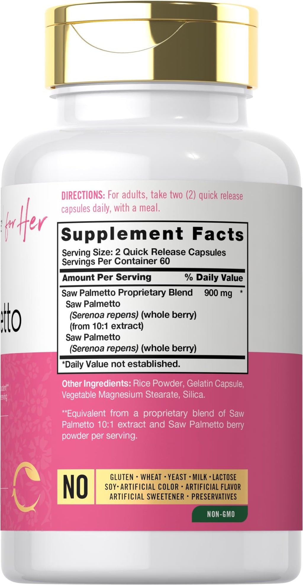 Carlyle Saw Palmetto for Women | 120 Capsules