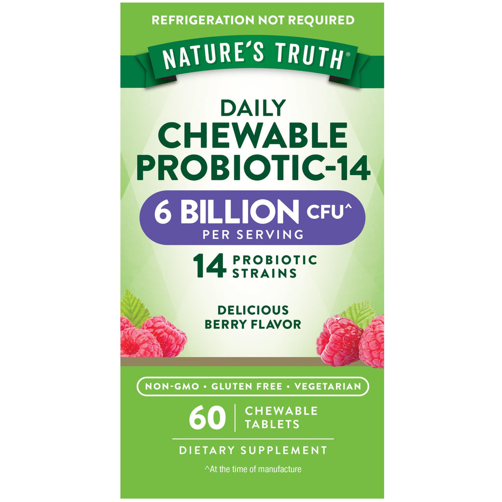 Nature's Truth Probiotic Chewable for Men and Women | 6 Billion CFU