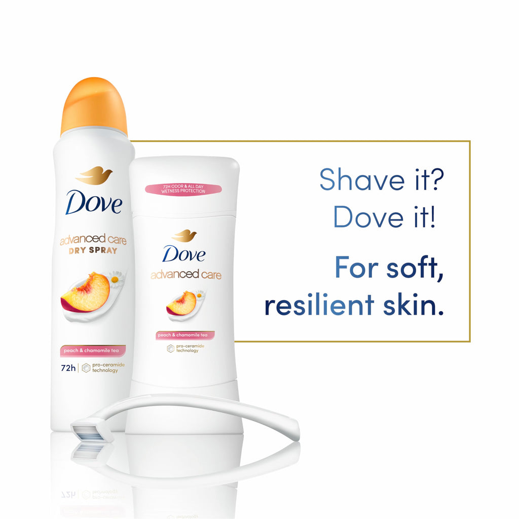 Dove Advanced Care Antiperspirant Deodorant Peach & Chamomile 2.6 oz 4PK