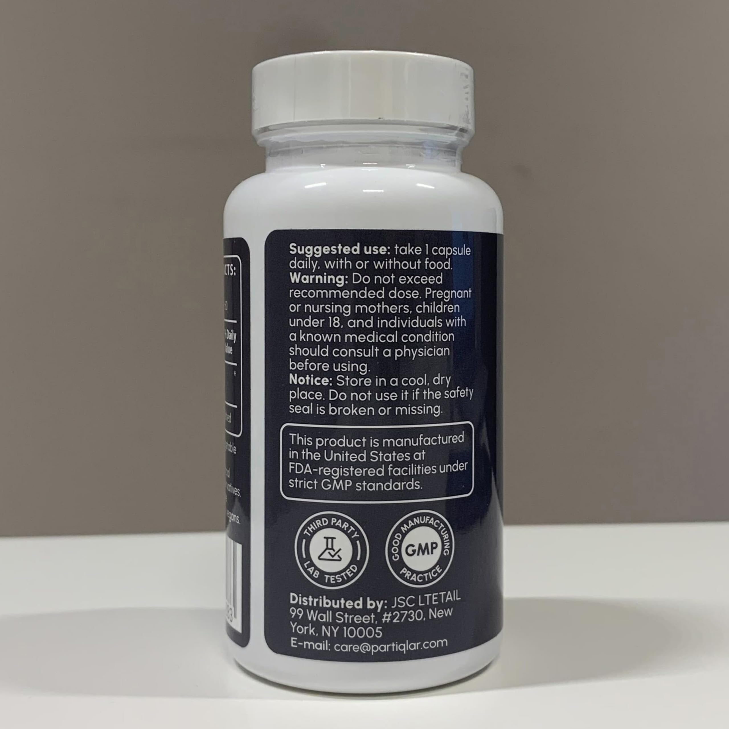 partiQlar NR Supplement Nicotinamide Riboside NAD+ Booster - 60 Capsules