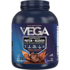 Buy now Vega Sport Vegan Protein Powder + Recovery - 30g Plant Based Protein per Serving, Chocolate, 45 Servings, 5g BCAAs, Probiotics, NSF Certified, For Shakes & Smoothies, 4.4lbs (Packaging May Vary) at indiglob india