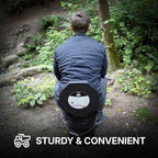 72 HRS Premium Portable Camping Toilet Seat with Lid for 5 Gallon Buckets