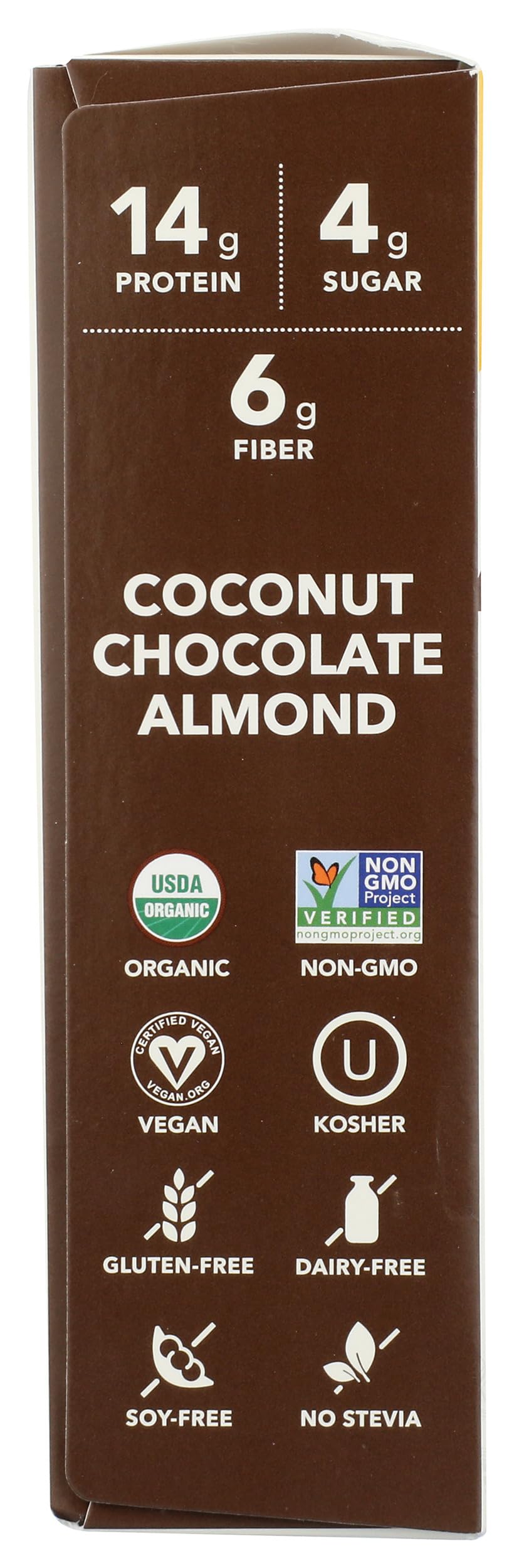 Aloha Organic Coconut Chocolate Almond Protein Bar 5 Count, 1.98 OZ