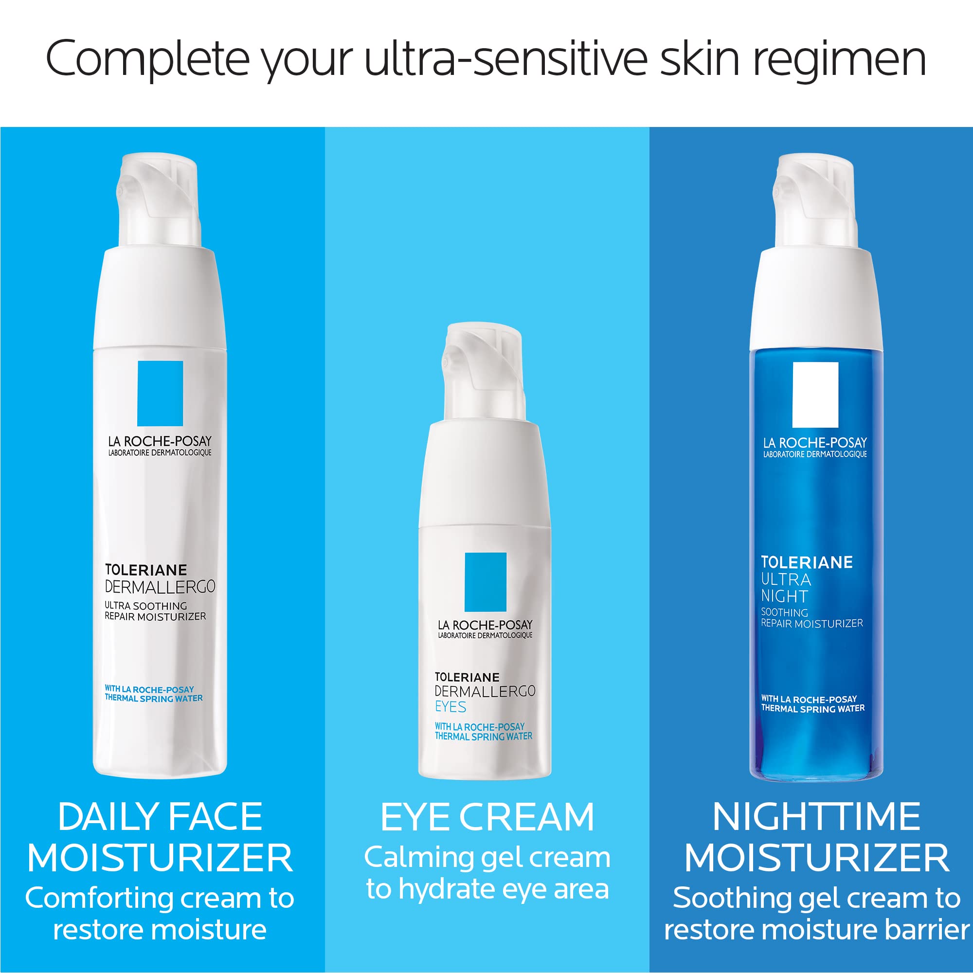 Buy now La Roche-Posay Toleriane Dermallergo Ultra Soothing Repair Face Moisturizer for Sensitive Skin, Gentle Moisturizing Face Cream for Dry Skin, Packaging May Vary, Formerly Toleriane Ultra at indiglob india