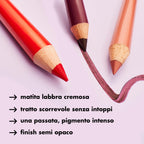 Three vibrant e.l.f. Cream Glide Lip Liners showcasing smooth application and rich pigmentation, perfect for precise lip contouring.