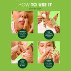 Nad's Facial Wax Strips, Fragrance free, 48 Count (Pack of 2)