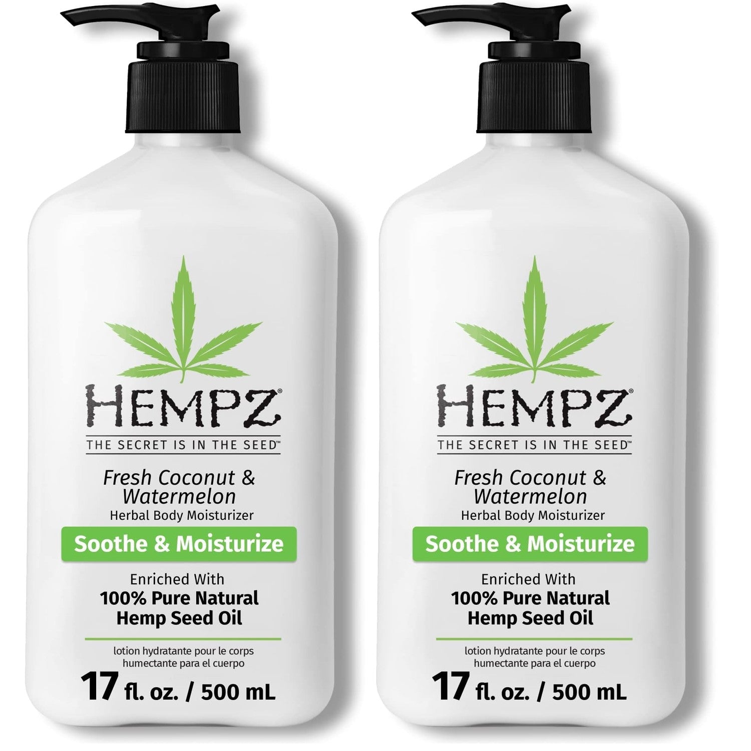 Buy now Hempz Original, Natural Hemp Seed Oil Body Moisturizer with Shea Butter and Ginseng, Original Scent, Floral Banana, 17 Fl.Oz ( Packaging may vary ) Coconut & Watermelon 17 Fl Oz (Pack of 2) at indiglob india