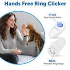 Cat Training Clicker Kit – Includes Finger Clicker and Target Stick – Perfect for Positive Reinforcement, Behavior & Obedience Training Indoors & Outdoors – Suitable for Dogs, Birds & Small Pets