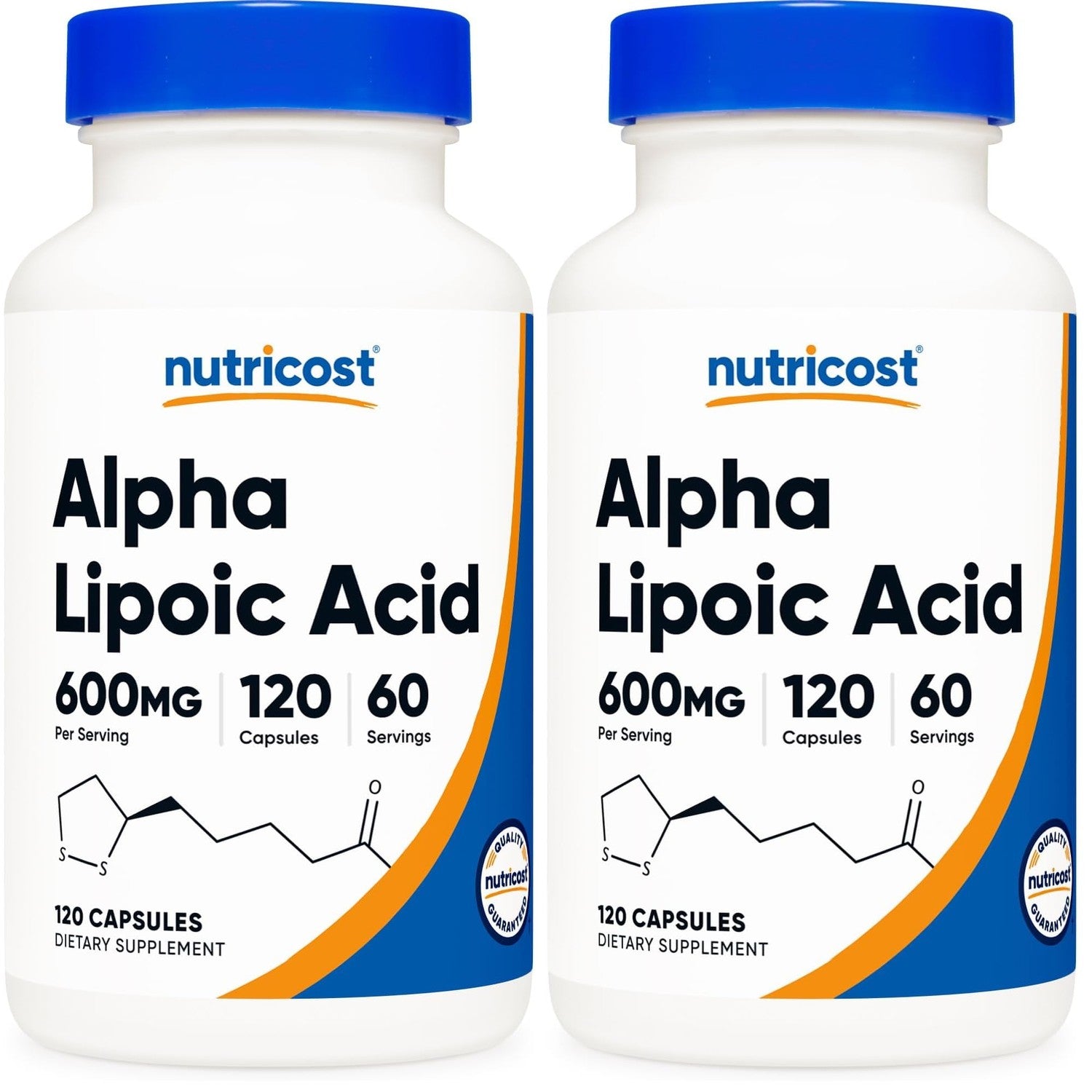 Nutricost Alpha Lipoic Acid 600mg Per Serving, 240 Capsules | Gluten Free, Vegetarian Capsules, Soy Free & GMO-Free