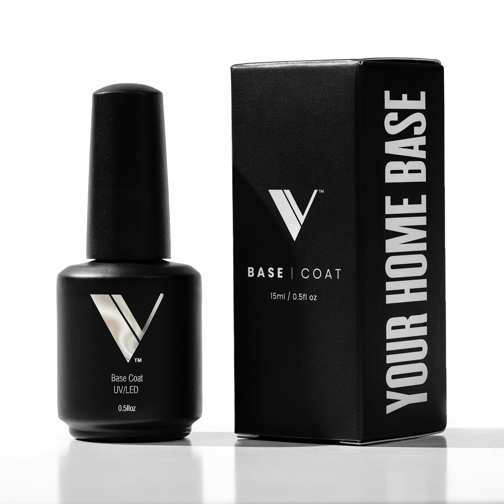 V Beauty Pure No Wipe Gel Top Coat - Long Lasting UV Top Coat Gel, 15ml | Gel Nail Polish, Scratch and Stain Resistant, Durable, Non Yellowing, No Sticky Layer, Glossy, For Manicure & Pedicure