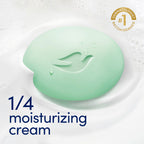 Dove Beauty Bar Soap Cool Moisture Cucumber & Green Tea Scent, 2 Bars for Refreshed Skin, Leaves Skin Refreshed 3.75 oz