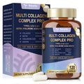 18-in-1 Collagen Pro 1500mg w/Types I II III V X Biotin VIT A C E 120 Caps