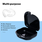 Hoewina 6PCS Retainer Cases Container with Vent Holes, Denture Case