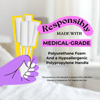 Berkland Swizzle Sticks, 25-Pack - Soft Absorbent Post-Intimacy Sponges