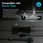 EVAPLUS 42V 2A Electric Scooter Charger for 36V Lithium Battery, SGS Safe