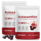 Premium Astaxanthin 12mg,120 Softgels | Natural Antioxidant Supplement for Eye, Joint, Skin Health,Microalgae Source | 4 Month Supply | Supports Internal Circulation & Natural Tanning,Non-GMO