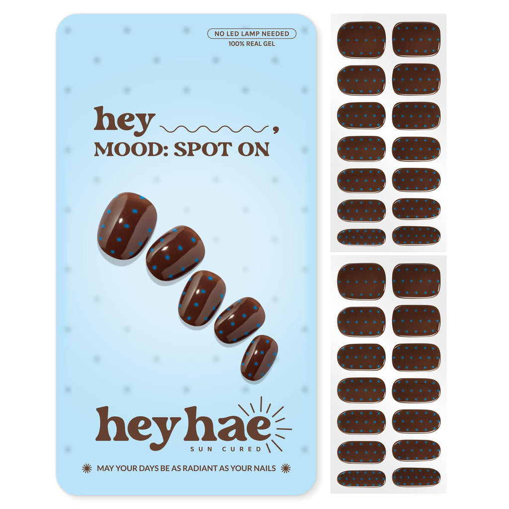 Heyhae Semi Cured Gel Nail Strips - Hey, Mood: Spot on