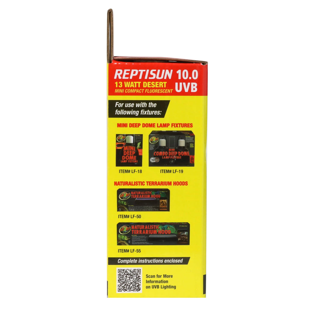 Zoo Med ReptiSun 10.0 Mini Compact Fluorescent Lamp 13 Watts