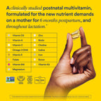 Ritual Women's Postnatal Multivitamin - 60 Capsules - 30 Servings | Key Essential Vitamins and Minerals - Support Mom and Baby Postpartum, Throughout Lactation* - Choline, DHA - Vegan - Citrus