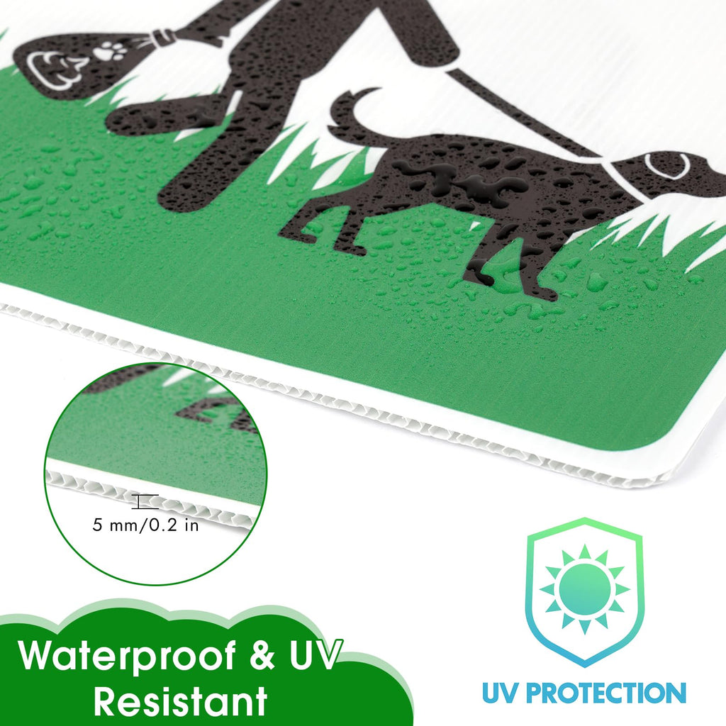 2 Pack Pick Up After Your Dog Sign, Clean up After Your Dog Signs