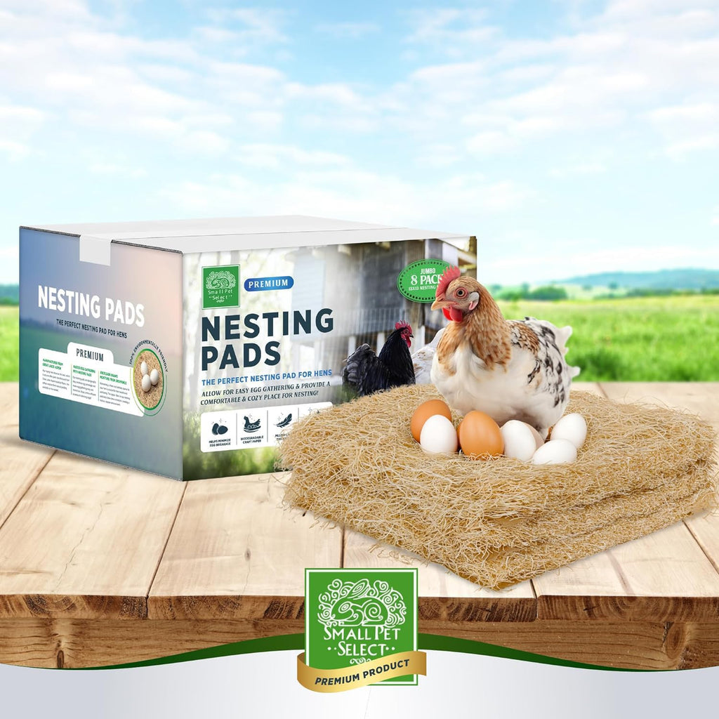 Small Pet Select Chicken Nesting Pads for Hens, 13x13 in, 8-Pack