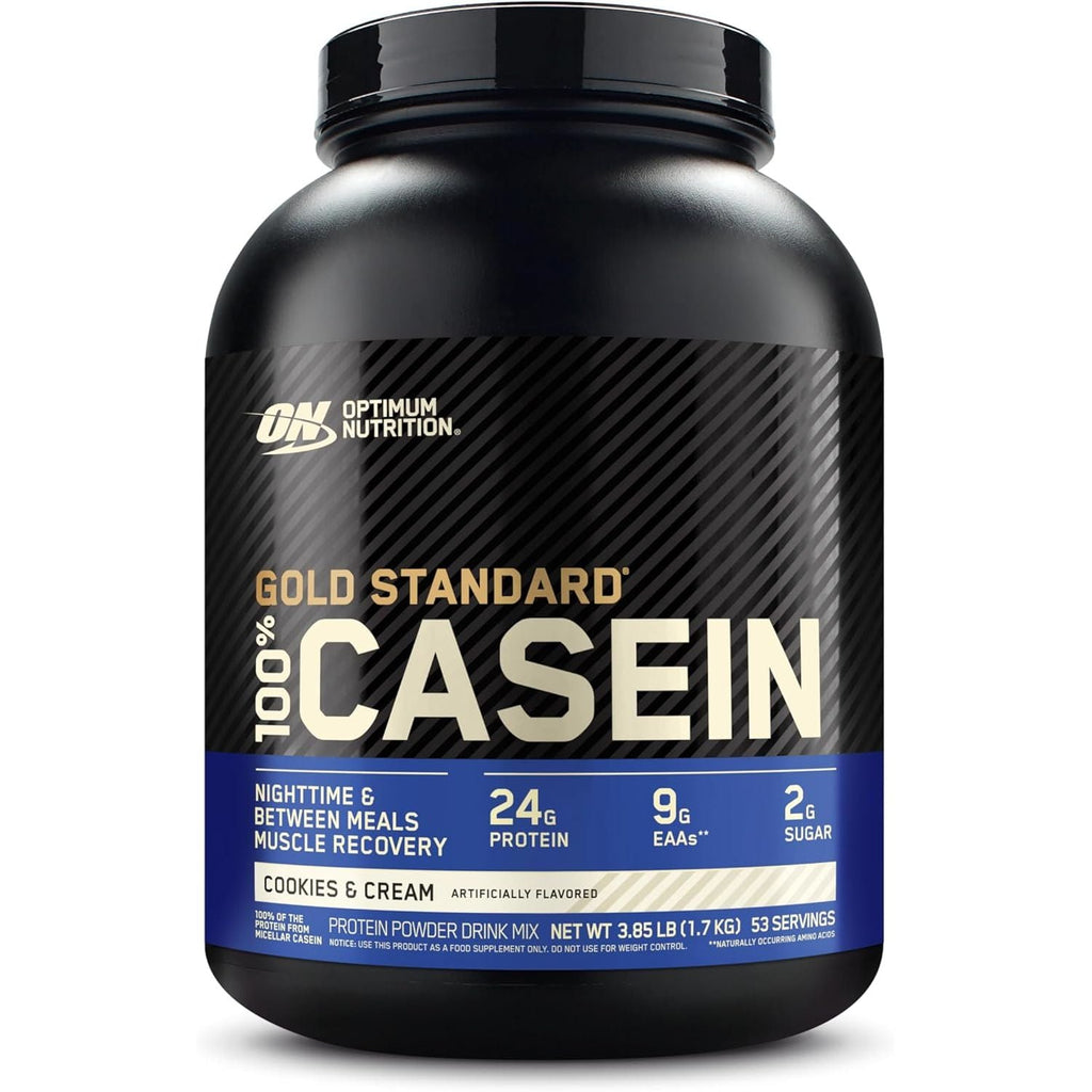 Buy now Optimum Nutrition Gold Standard 100% Micellar Casein Protein Powder, Slow Digesting, Helps Keep You Full, Overnight Muscle Recovery, Cookies and Cream, 4 Pound (Packaging May Vary) at indiglob india