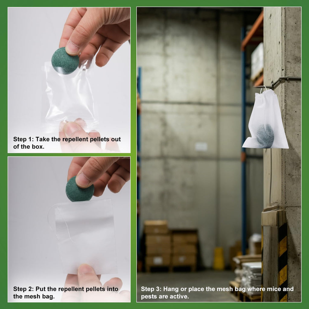 24 Pcs Mouse Repellent Rodent Repeller Natural Peppermint Oil Pest Control