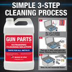 Ultrasonic Gun Cleaning Solution - Makes 8 Gallons and Safe for All Metals