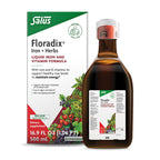 Floradix Iron & Herbs, Herbal Supplement for Men and Women, 8.5 fl oz | Liquid Iron Supplement with Vitamin C, Vitamin B Complex & Ferrous Gluconate Iron for Energy Support & Red Blood Cells*