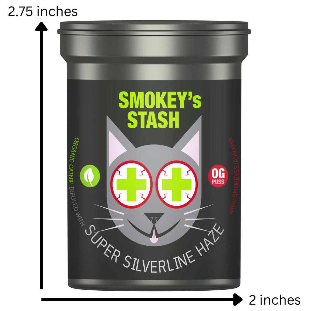 Smokey's Stash Silvervine Haze Potent Catnip and Silver Vine Blend for Cats