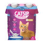 Pet-Ag Cat-Sip Real Milk - 8 oz, 4 Pack - Ready-to-Feed Snack for Cats & Kittens - Easy to Digest with 99% Lactose-Free, Low-Fat Grade A Milk - Encourages Hydration