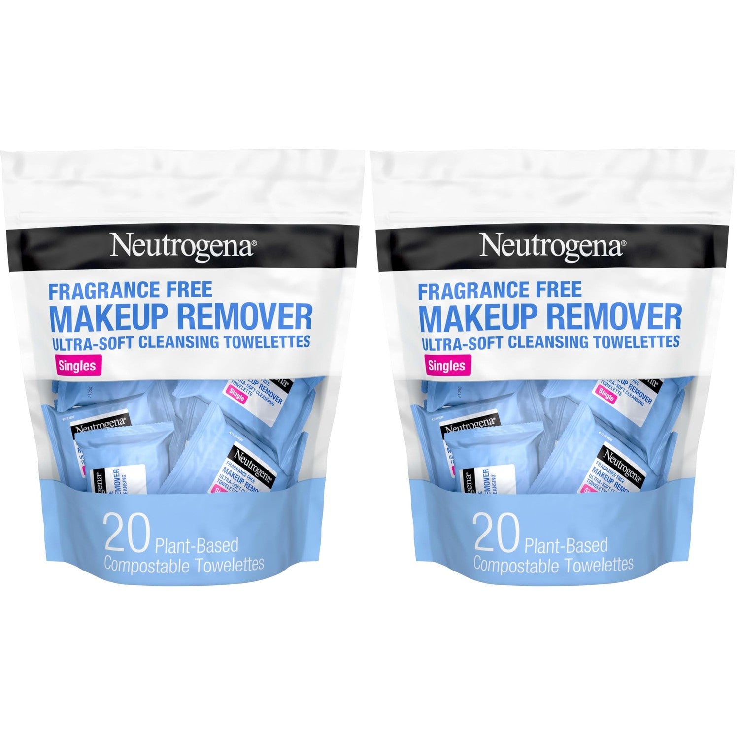 Neutrogena Makeup Remover Towelettes for Face with Micellar Water Daily Alcohol-Free, 20 ct | Makeup Remover, Makeup Removing Cleansing Wipes, Suitable for Dirt & Oil Removal, Alcohol-Free