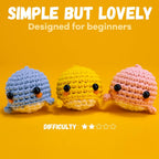 Buy now Beginner Crochet Kit, Crochet Kits for Kids and Adults, 3PCS Crochet Animal Kit for Beginners Include Videos Tutorials, Yarn, Eyes, Stuffing, Crochet Hook - Boys and Girls Birthdays Gift at indiglob india