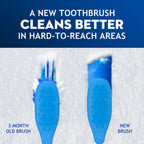 Adult Hard bristled Manual Toothbrush with Excellent Cleaning Effect, Equipped with Tongue Coating Brush and Wavy bristles for More Effective Cleaning of Teeth（6pack）