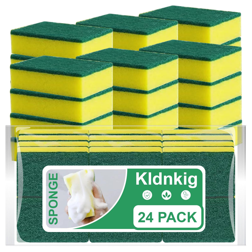 24 Pack Kitchen Cleaning Sponges,Scrub Sponges