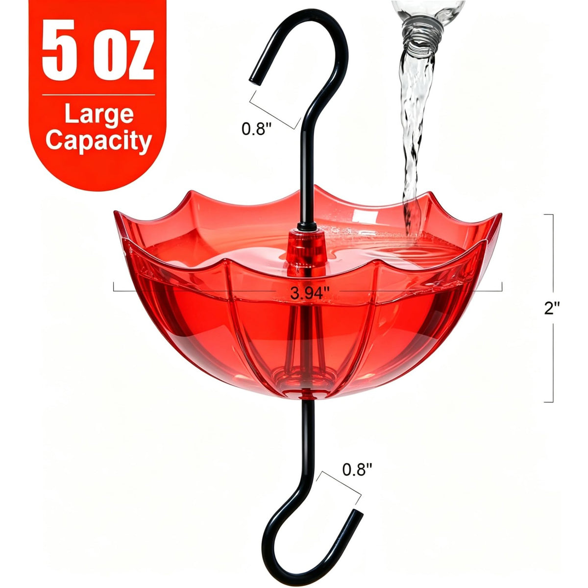 Ant Moat for Hummingbird & Oriole Feeders, 5 OZ x 2 Pack