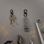 Nite Ize S-Biner MicroLock Stainless Steel - Durable Key Holder Carabiner Clip - S-Biner with Locking Gates - Durable & Strong Mini Carabiners for Keychain Accessories - Black (5 Pack)