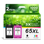 65XL Black Color Ink Cartridge Replacement for HP Ink 65 HP65 XL HP65XL