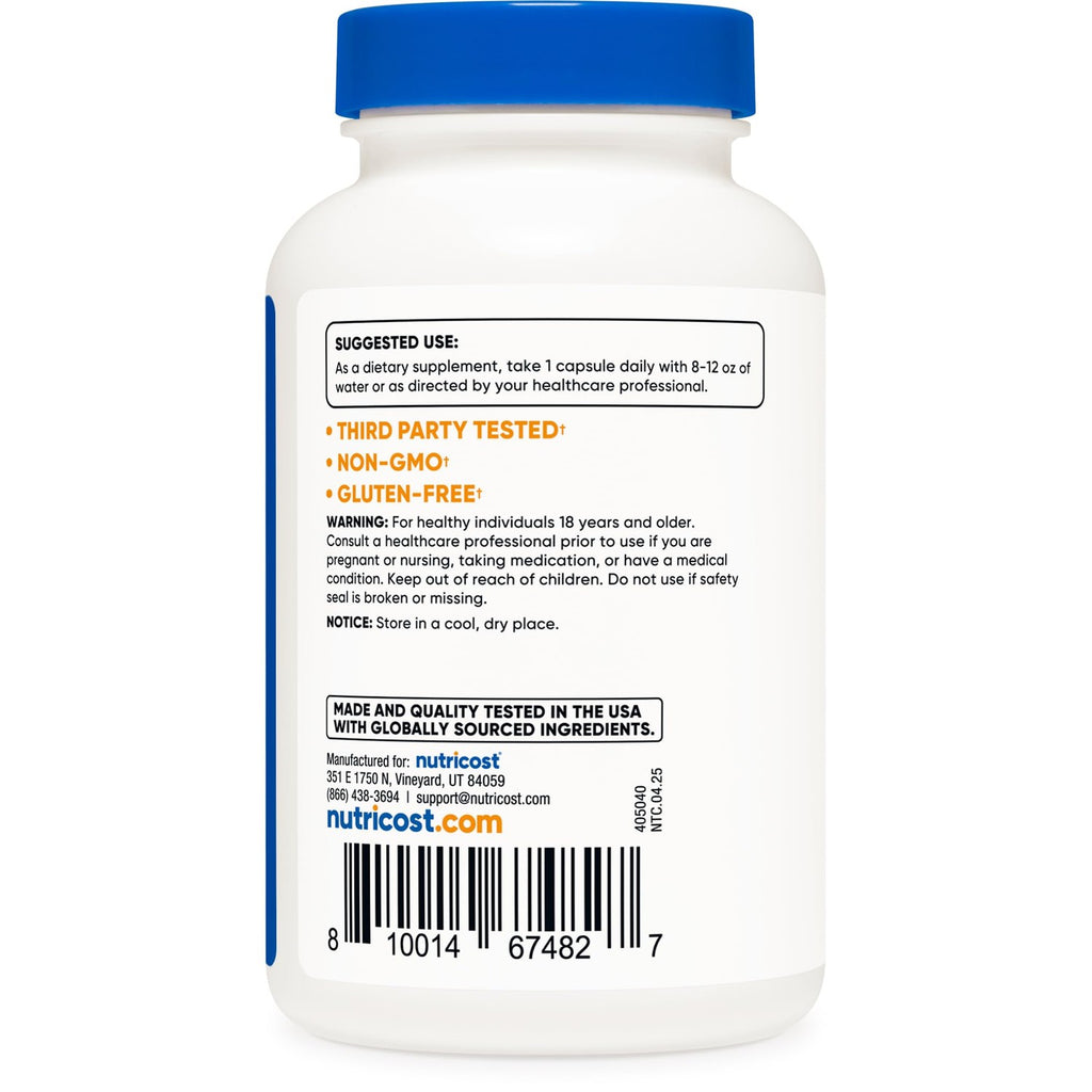 Nutricost Vitamin B6 (Pyridoxine HCl) 25mg, 240 Capsules, Gluten Free