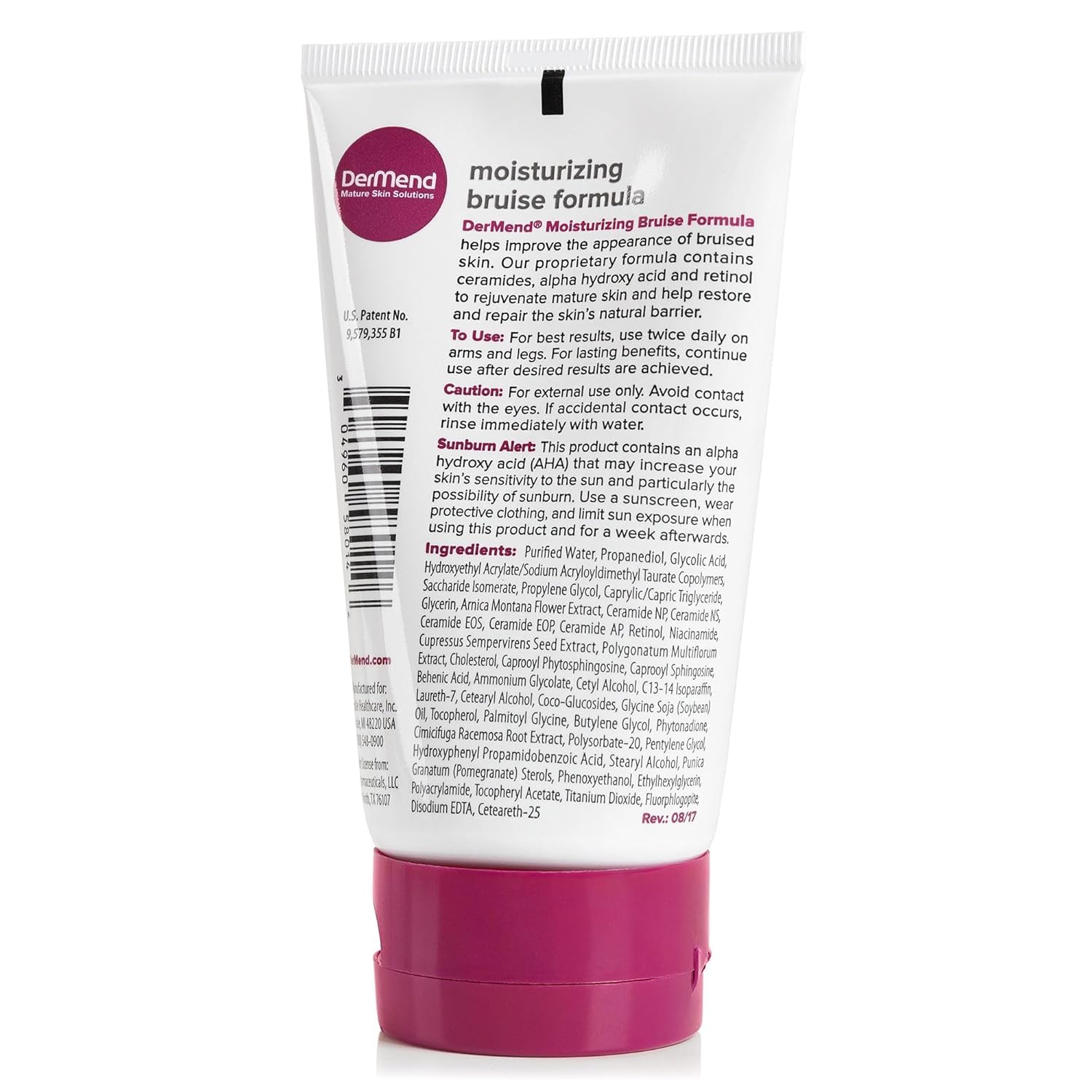 Dermend Arnica Bruise Cream with Vitamin K, 4.5 oz | For Thin & Mature Skin, Moisturizing Formula with Retinol, Ceramides & Arnica Oil, Dermatologist Recommended
