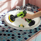 Buy now Kichwit 4 Inch Drill Power Brush Tile Scrubber Scouring Pads Cleaning Kit, Includes Attachment, Heavy Duty Household Cleaning Tool (Drill NOT Included) at indiglob india
