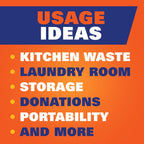 Buy now Hefty Strong Tall Kitchen Trash Bags, Unscented, 13 Gallon, 45 Count at indiglob india