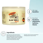 Palmer's Shea Butter Formula Raw African Shea Butter Balm, Nourishing Body Moisturizer for Rough, Dry Skin, 7.25 Ounces (Pack of 6)