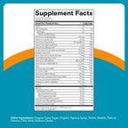 SmartyPants Teen Guy Plus Multi & Omegas Multivitamin Gummies with Omega 3 DHA/EPA, Vitamins D3, C, B12, B6, A, K, Zinc, Folate, Gluten Free, Clean Label, Pineapple Orange, 60 Gummies (30 Day Supply)