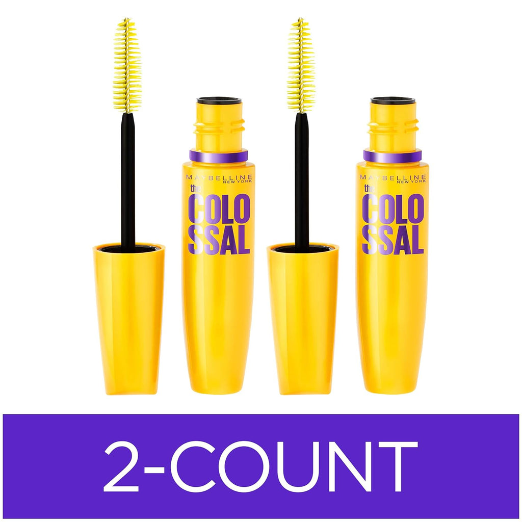 Buy now Maybelline Volum' Express Colossal Washable Mascara Makeup, Volumizing, Classic Black, 2 Count 0.31 Fl Oz (Pack of 2) WASHABLE CLASSIC BLACK at indiglob india