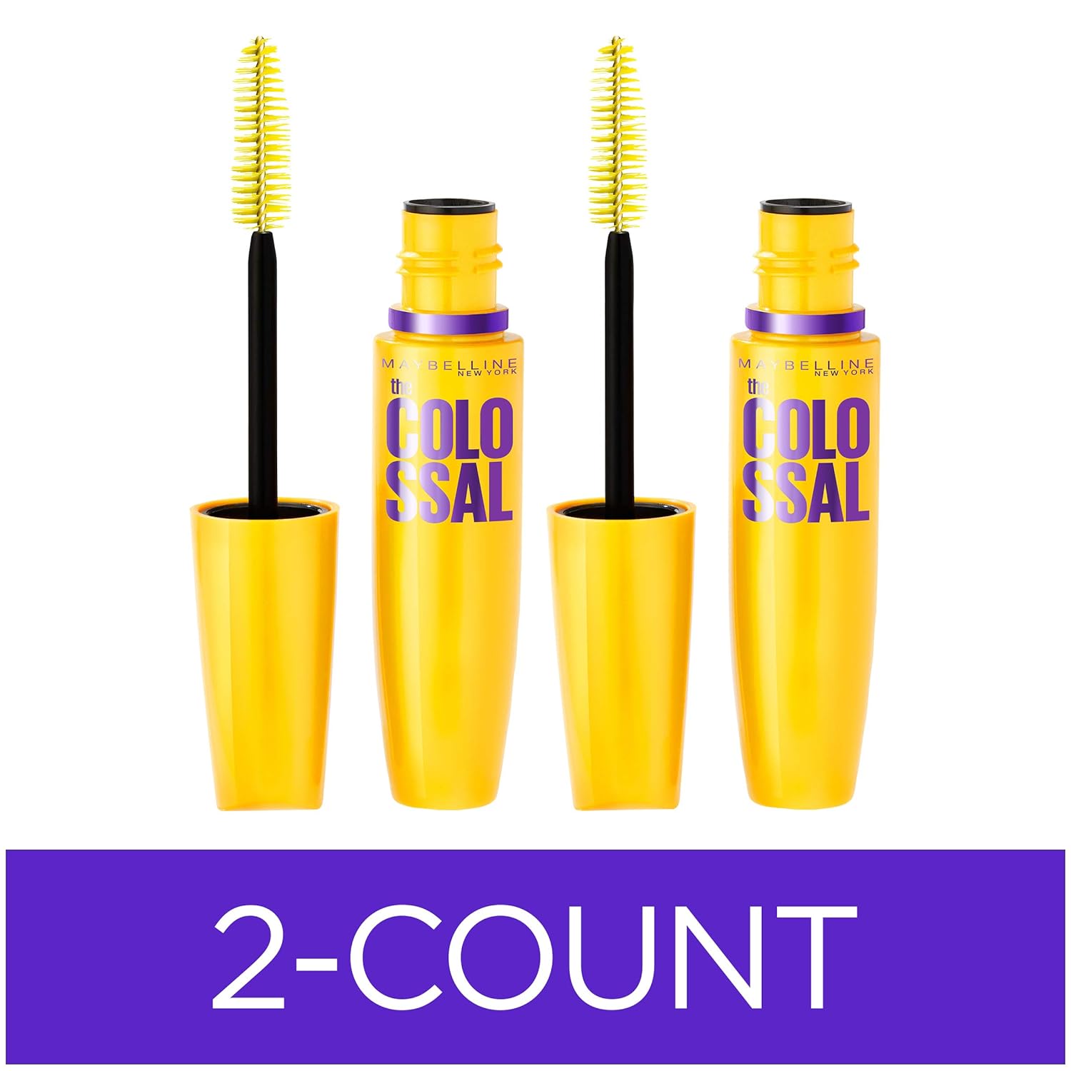 Buy now Maybelline Volum' Express Colossal Washable Mascara Makeup, Volumizing, Classic Black, 2 Count 0.31 Fl Oz (Pack of 2) WASHABLE CLASSIC BLACK at indiglob india