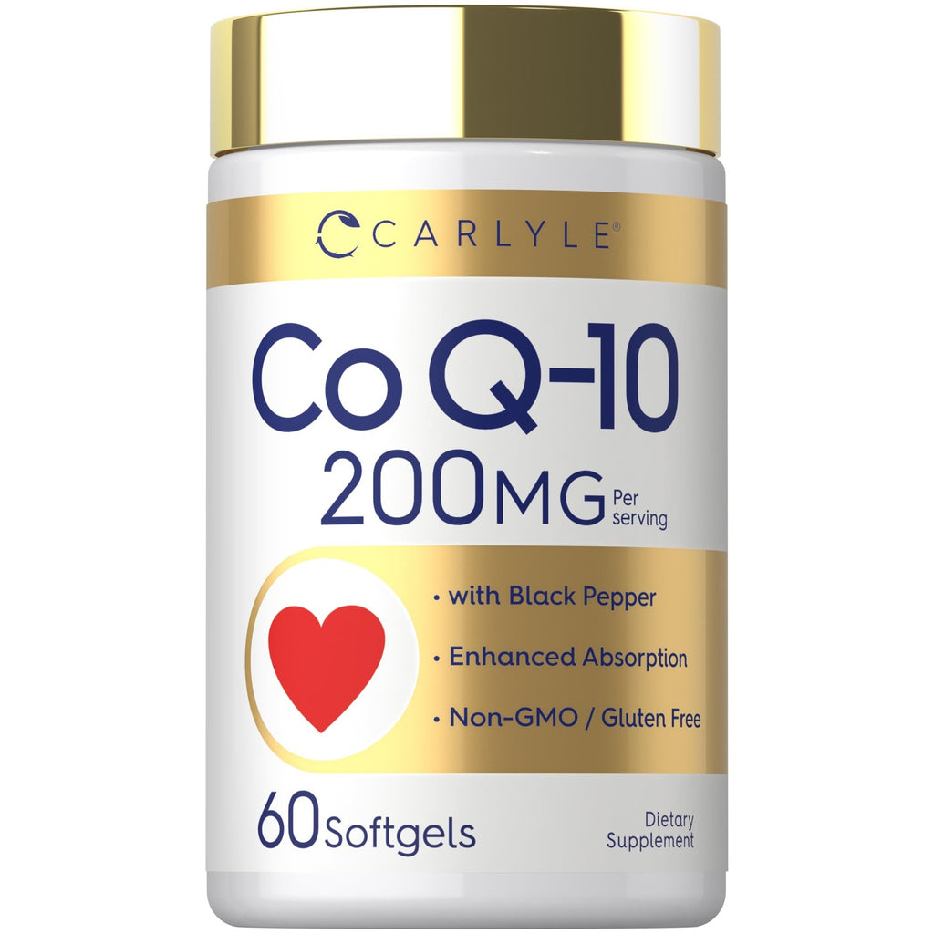 Carlyle CoQ10 200mg Softgels | 60 Count | with Black Pepper